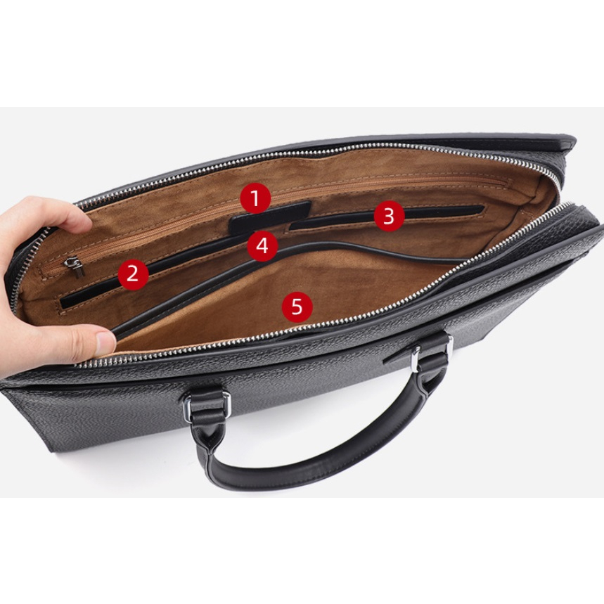 CẶP DA THẬT MB 6042.TÚI XÁCH DA CÔNG SỞ.