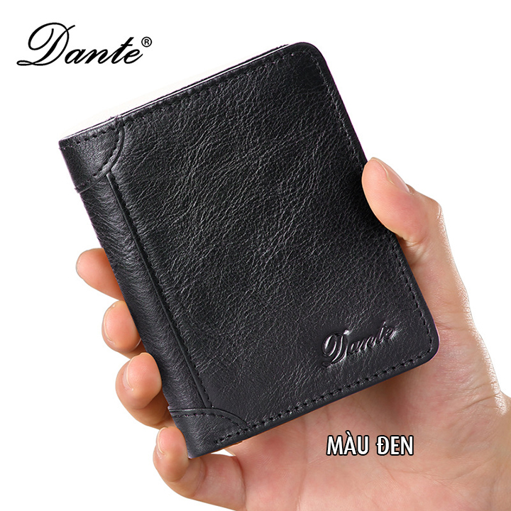 Ví da bò nam cao cấp DANTE, da thật V1701
