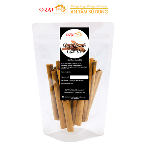 Quế thanh cạo vỏ O.ZAT Food 50g - 100g - tốt cho tiêu hóa lưu thông máu huyết tốt cho tim mạch