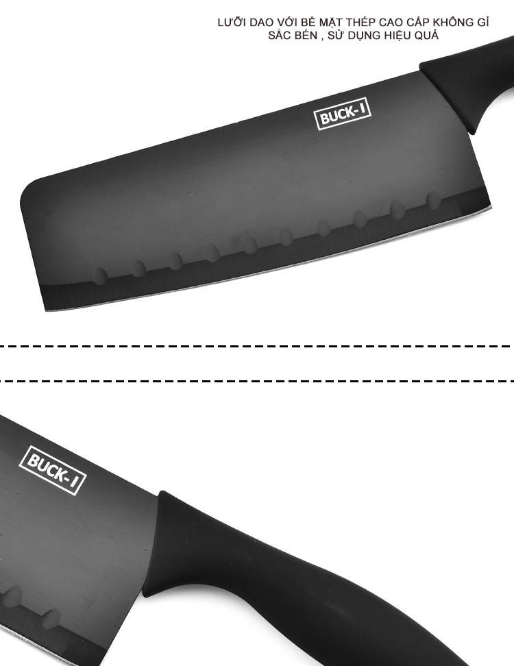 [FREE SHIP ] Bộ dao Buck 5 món làm bếp cao cấp