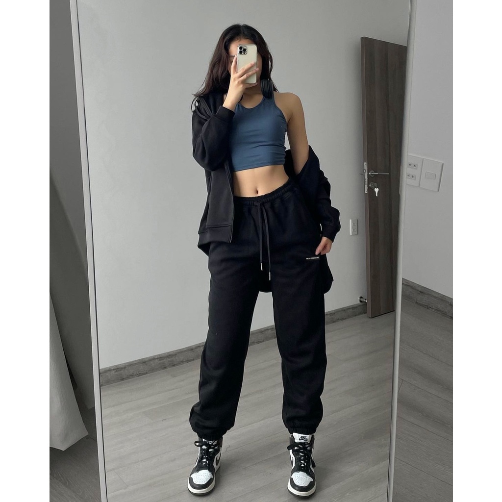 Quần Nỉ Unisex SWEATPANTS 1SECOND. Chất Liệu Nỉ Cotton