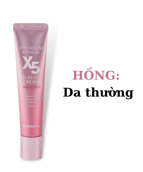 Kem Trẻ Hoá Trắng Da Skinpastel Premium Retinol X5 Elastin Cream / Premium Peptide X5 Nourishing Cre