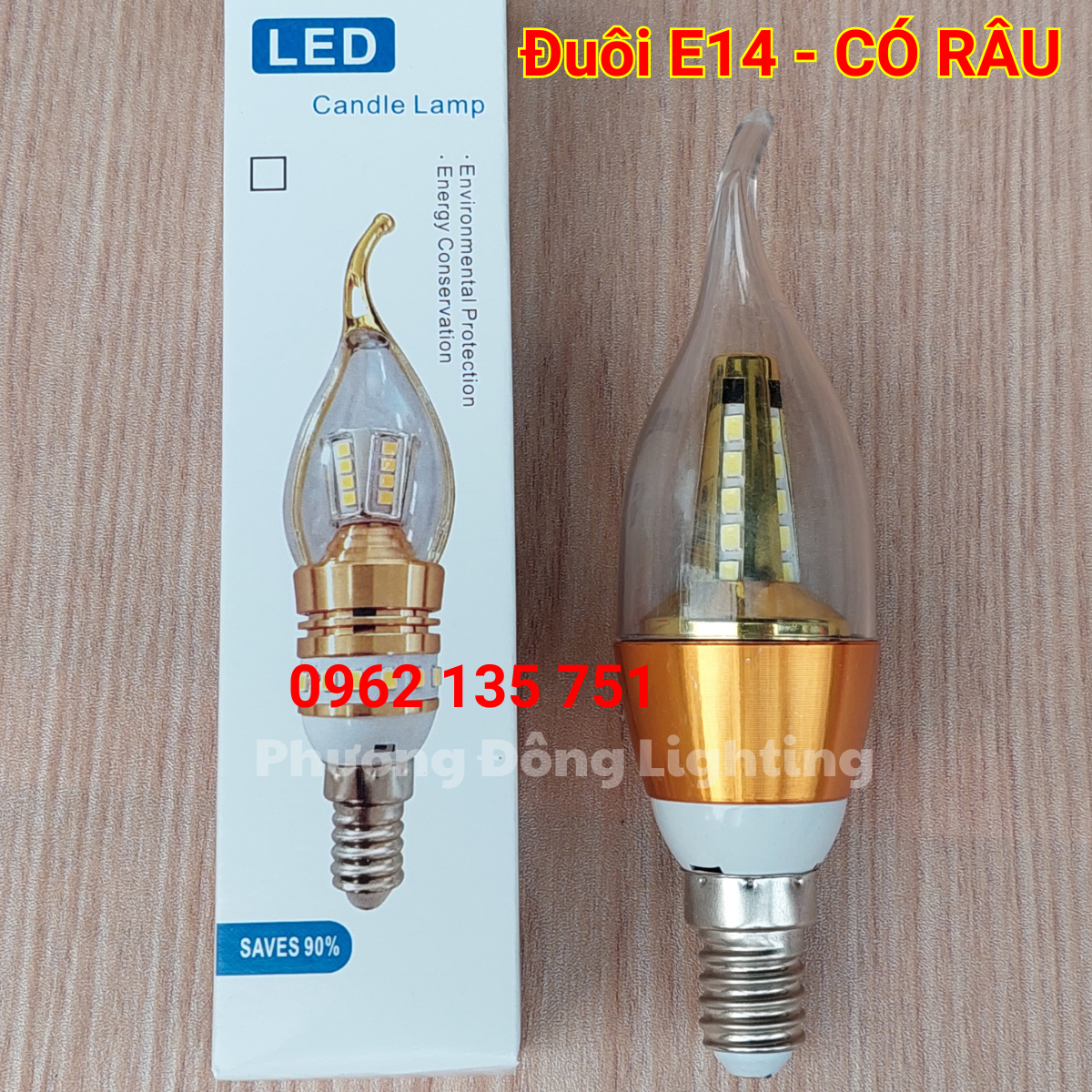 Bóng Đèn LED Nến (Quả Nhót) Dùng cho Đèn Chùm - Đuôi E14, E27