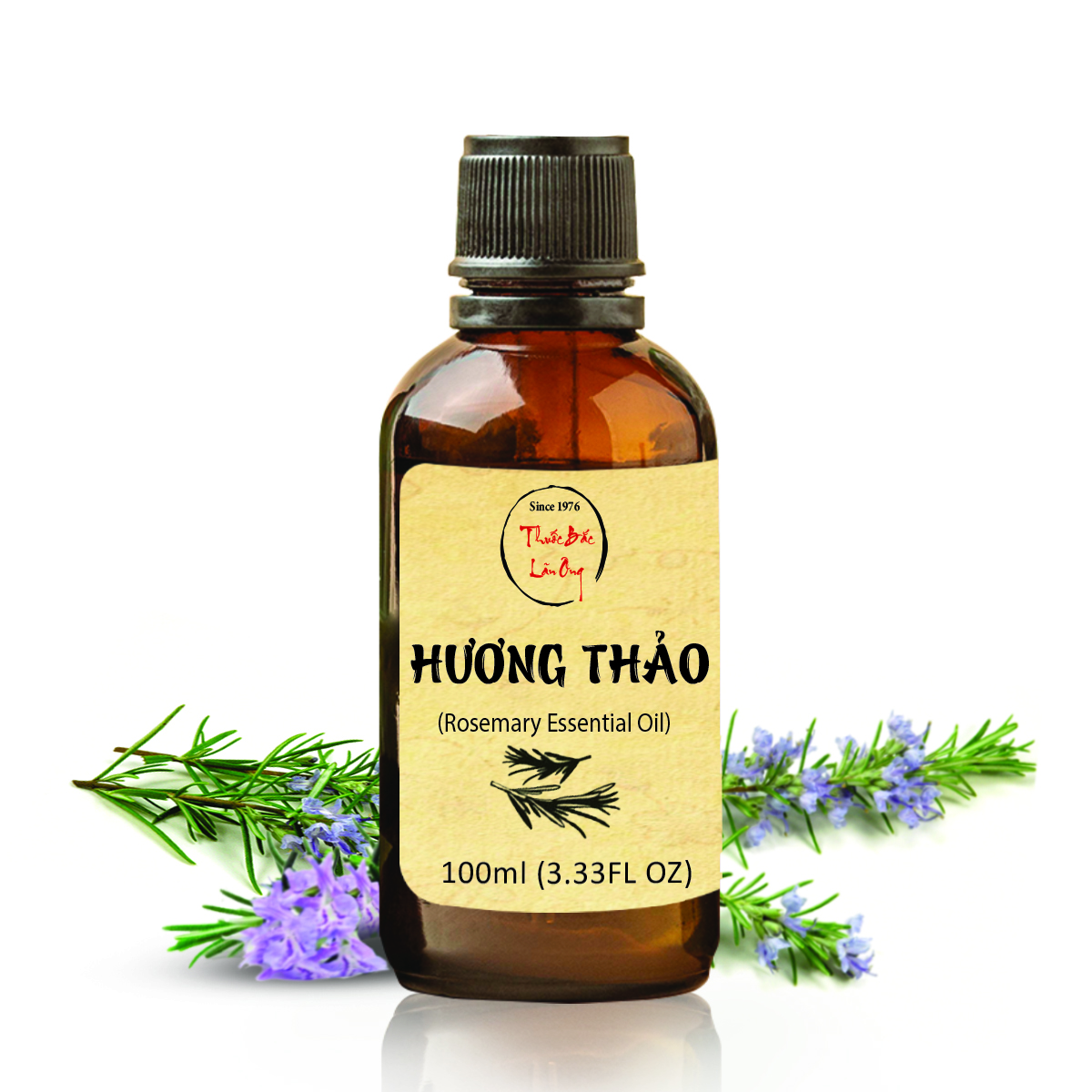Tinh dầu Hương Thảo 100ml, tăng cường trí nhớ, hương nước hoa thiên nhiên, thơm phòng