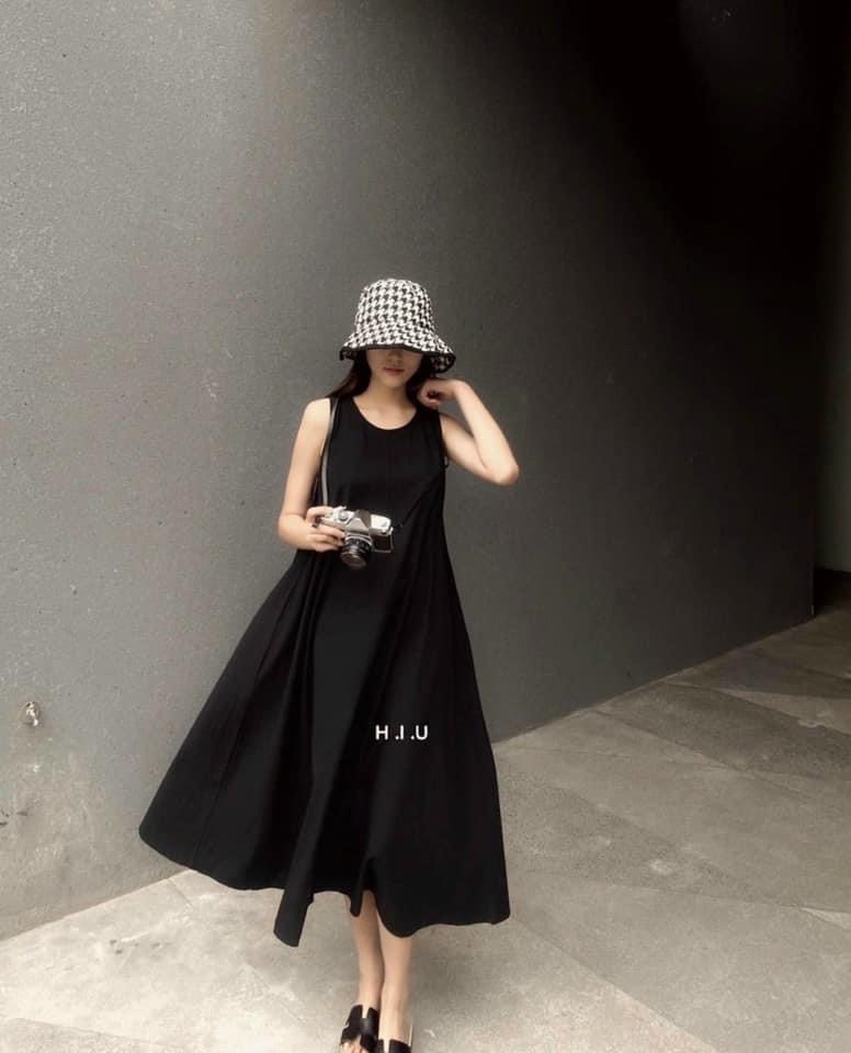 [Giá Hủy Diệt] Đầm Suông - Váy Suông 3 Lỗ Sát Nách Siêu Mát Chất Đũi Hàn