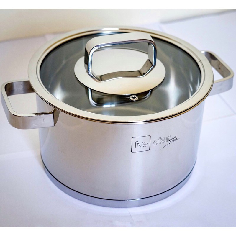 [HCM]Nồi inox 304 Fivestar 18CM Nắp Kính