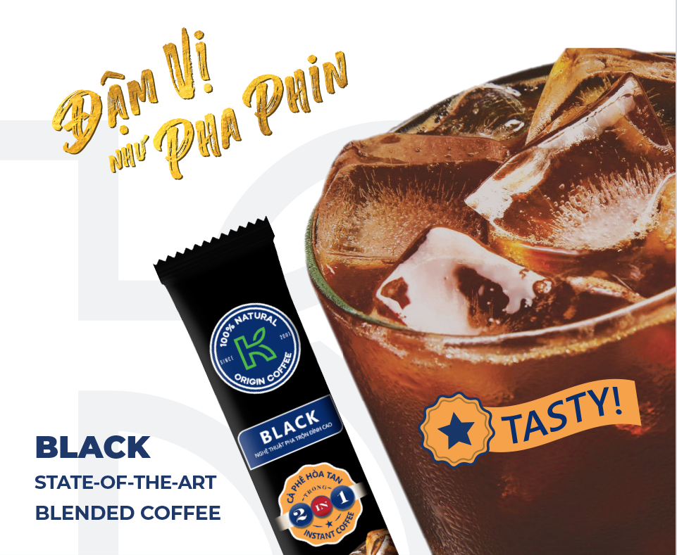K COFFEE BLACK 2IN1 255G