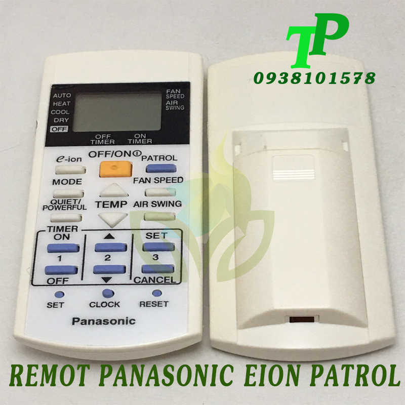 Điều Khiển Máy Lạnh, Remote Điều Hòa Panasonic Eion Patrol 2C (Tặng kèm Pin)