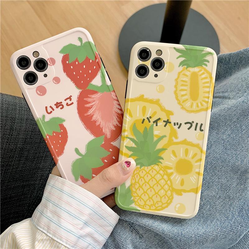 [ SALE LỖ ] Ốp Lưng Silicon IMD Bảo Vệ Camera Fruits
