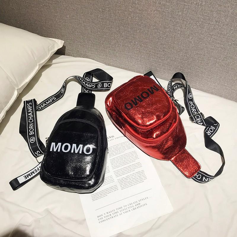 Túi đeo chéo nữ momo da cao cấp thời trang Hàn Quốc