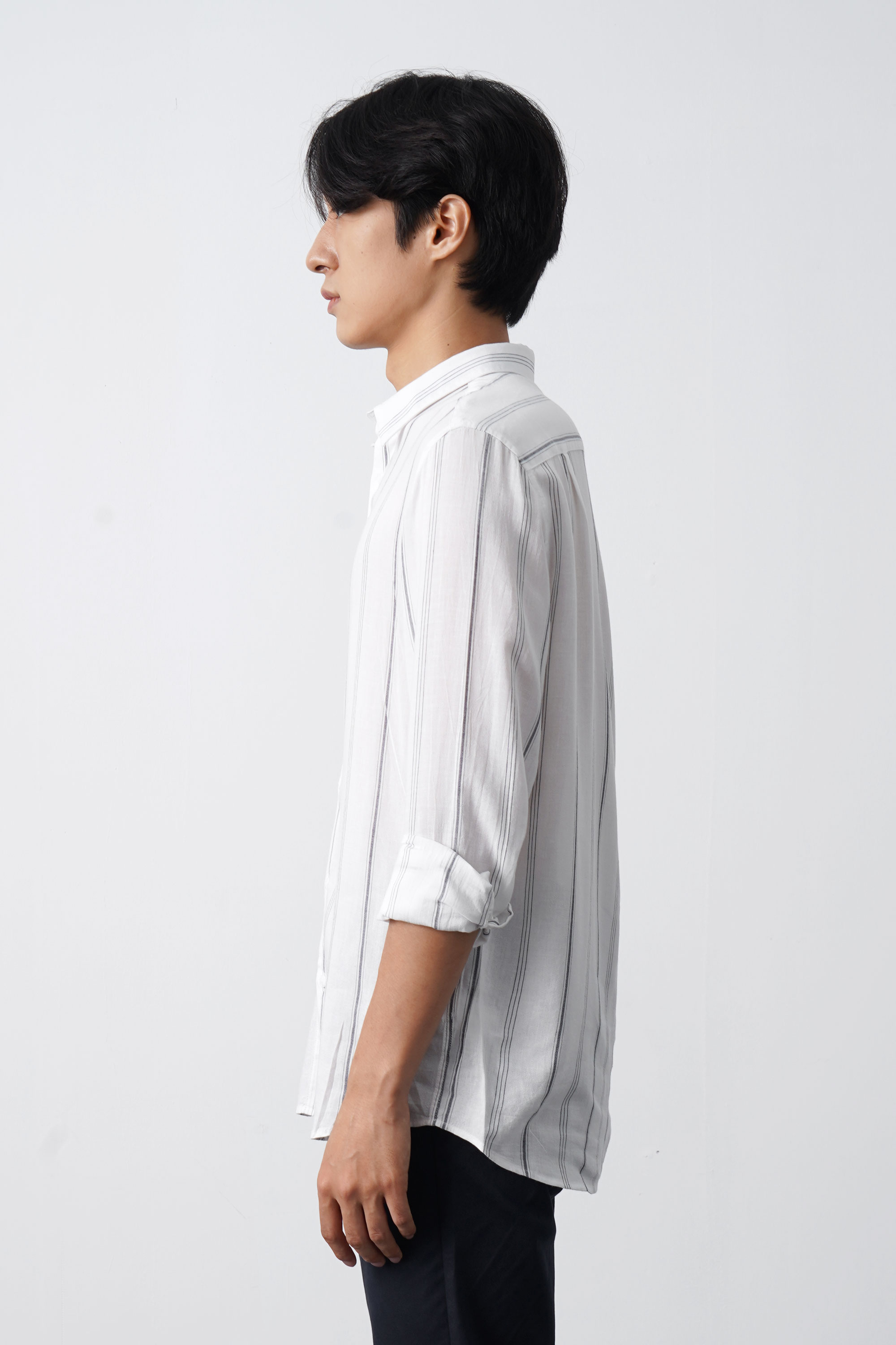 Áo Sơ Mi Nam Tay Dài Kẻ Sọc Form Regular - Routine 10S21SHL015