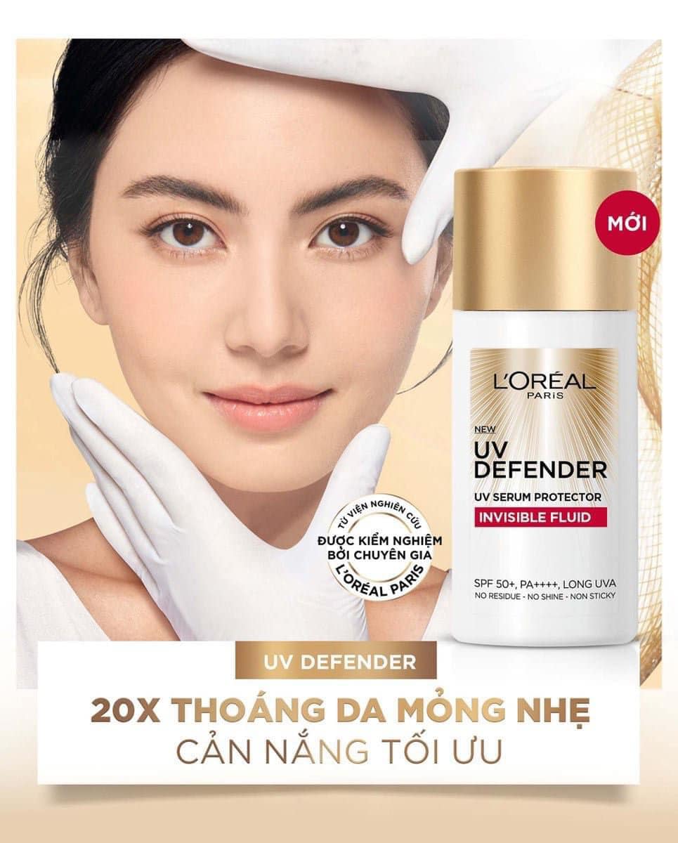 Kem Chống Nắng Loreal Invisible Fluid SPF 50+ 50m