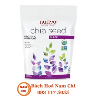 1 GÓI Hạt chia Đen Nutiva Organic Chia Seed 907g Cam kết 100% đóng gói tại thumbnail