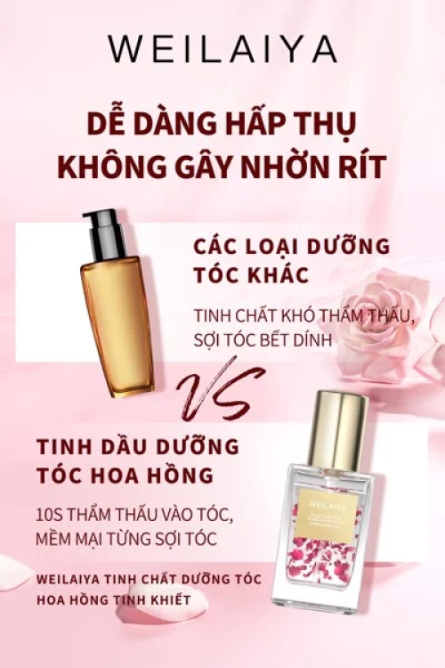 Combo 2 Chai Nước Hoa Dưỡng Tóc Weilaiya 40ml