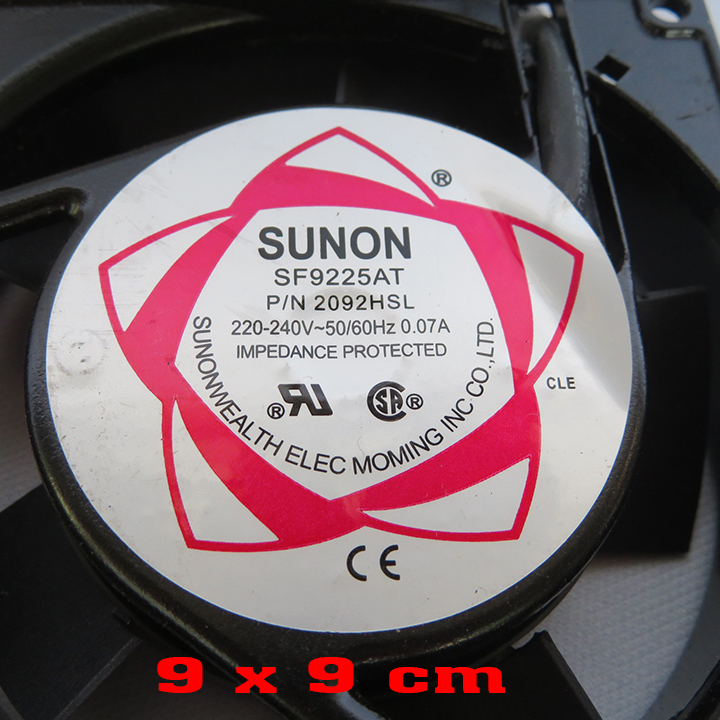 quạt tản nhiệt 220v 9x9cm