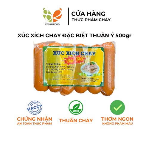 Hoả tốc 24h hcm xúc xích chay đặc biệt thuận ý 500gr