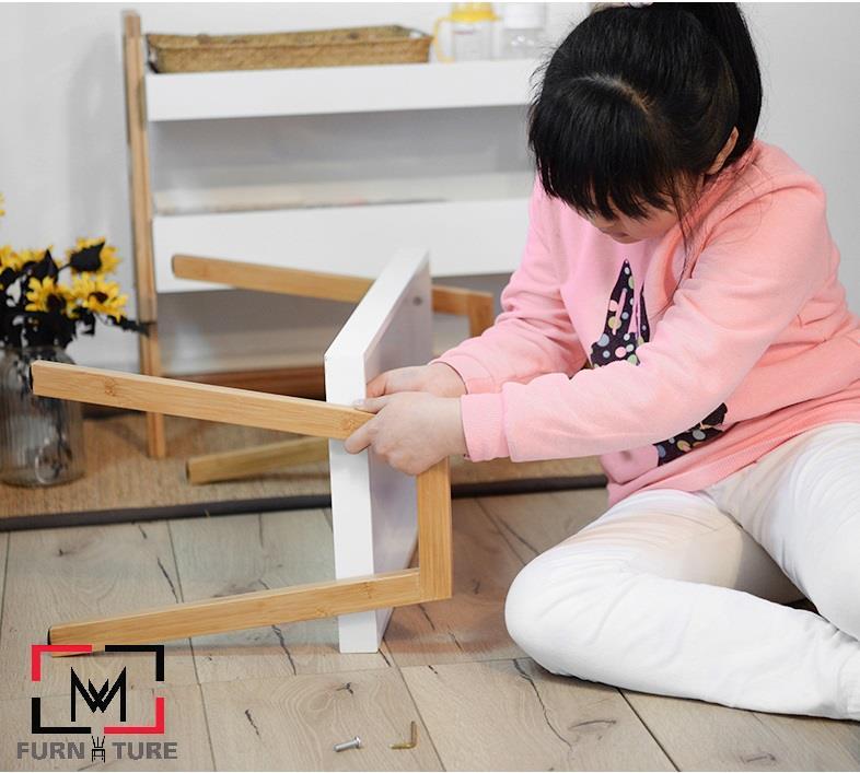KỆ GỖ ĐA NĂNG - COMBO 3 KỆ GỖ TRANG TRÍ FULL TRẮNG - A CASE