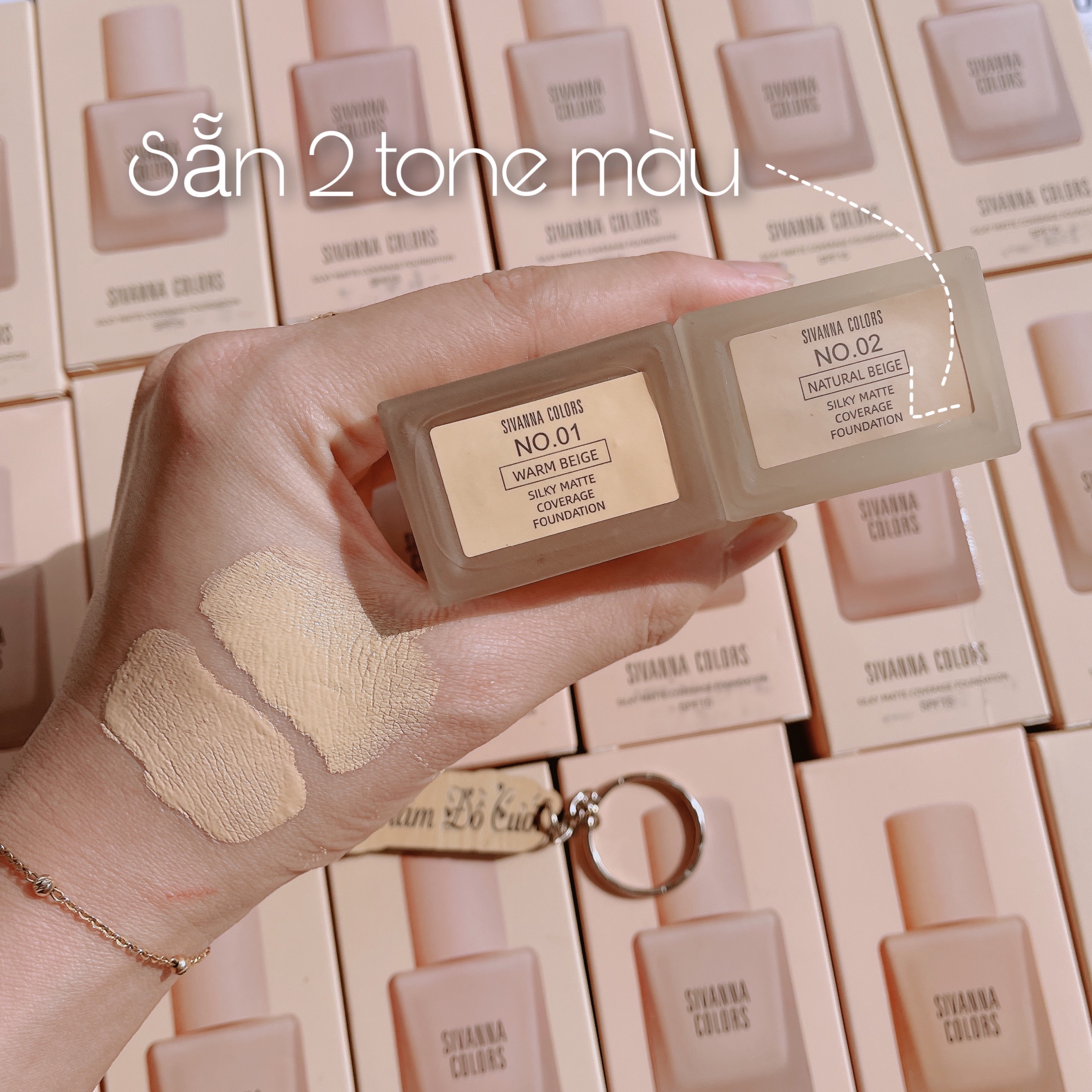 Kem Nền Sivanna Colors Silky Matte Coverage Foundation HF 118 30ml [Chính Hãng]