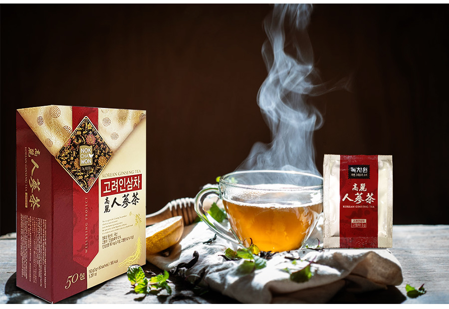 [HCM]Combo 2 Trà Nhân Sâm Hàn Quốc Nokchawon Korean Ginseng Tea (3g x 50 gói)