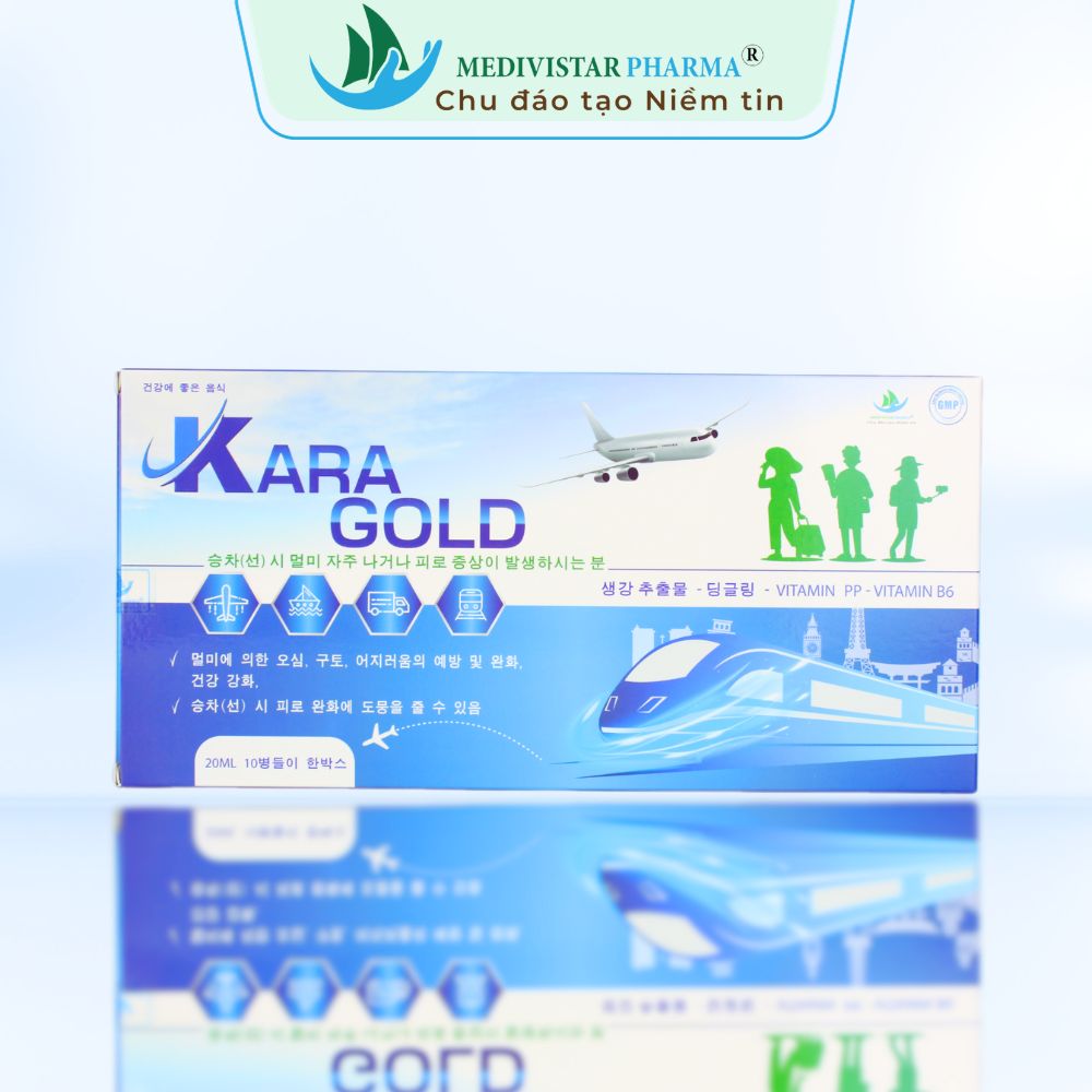 Nước hỗ trợ cho người say tàu xe Kara Gold Medivistar Pharma