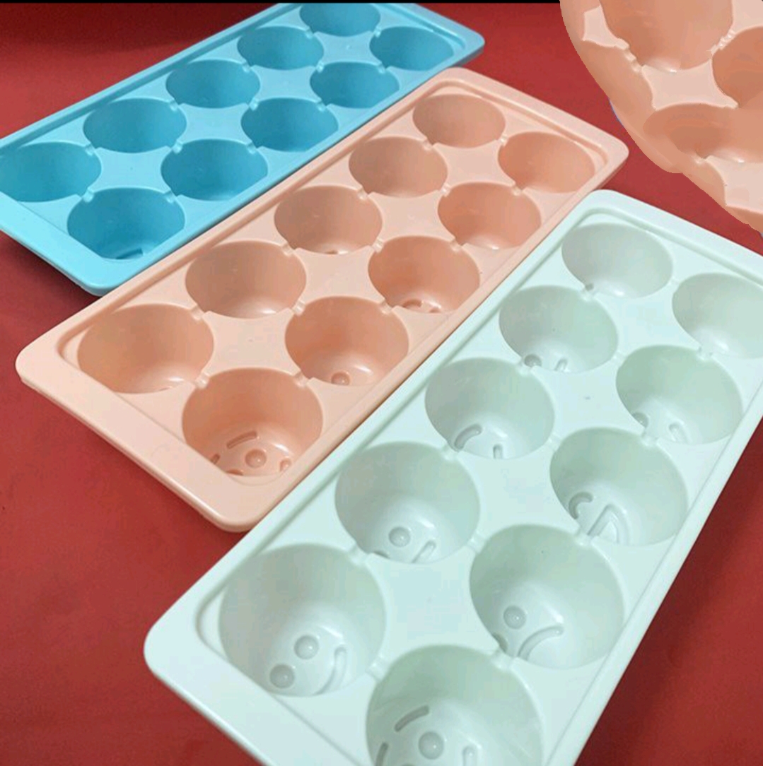 1 chiếc - Khay đá 10 viên hình mặt cười nhựa Việt Nhật - Shop giao màu ngẫu nhiên