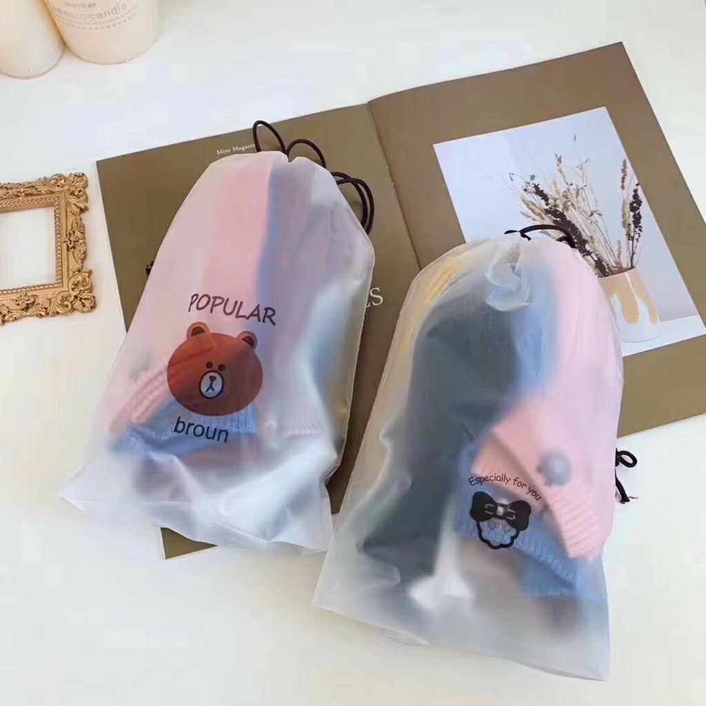 Sét 10 Tất Gấu Broun Loại Đẹp ( Kèm Túi Rút )