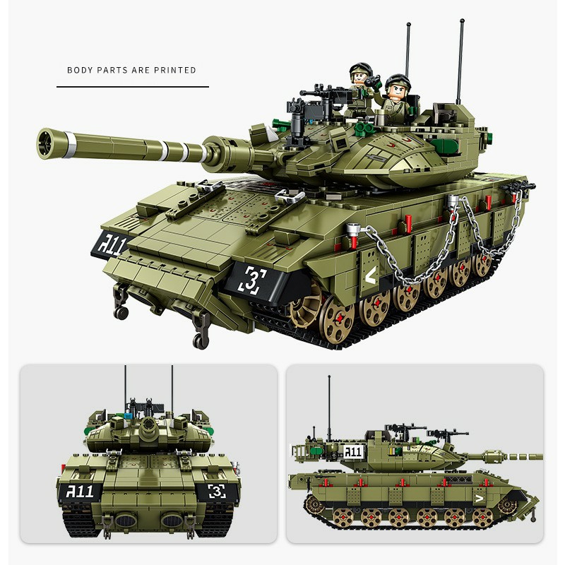 Đồ chơi Xếp hình le,go Mô hình 632009 ( Xếp Hình Xe Tăng Merkava Mk4 1731 Mảnh )