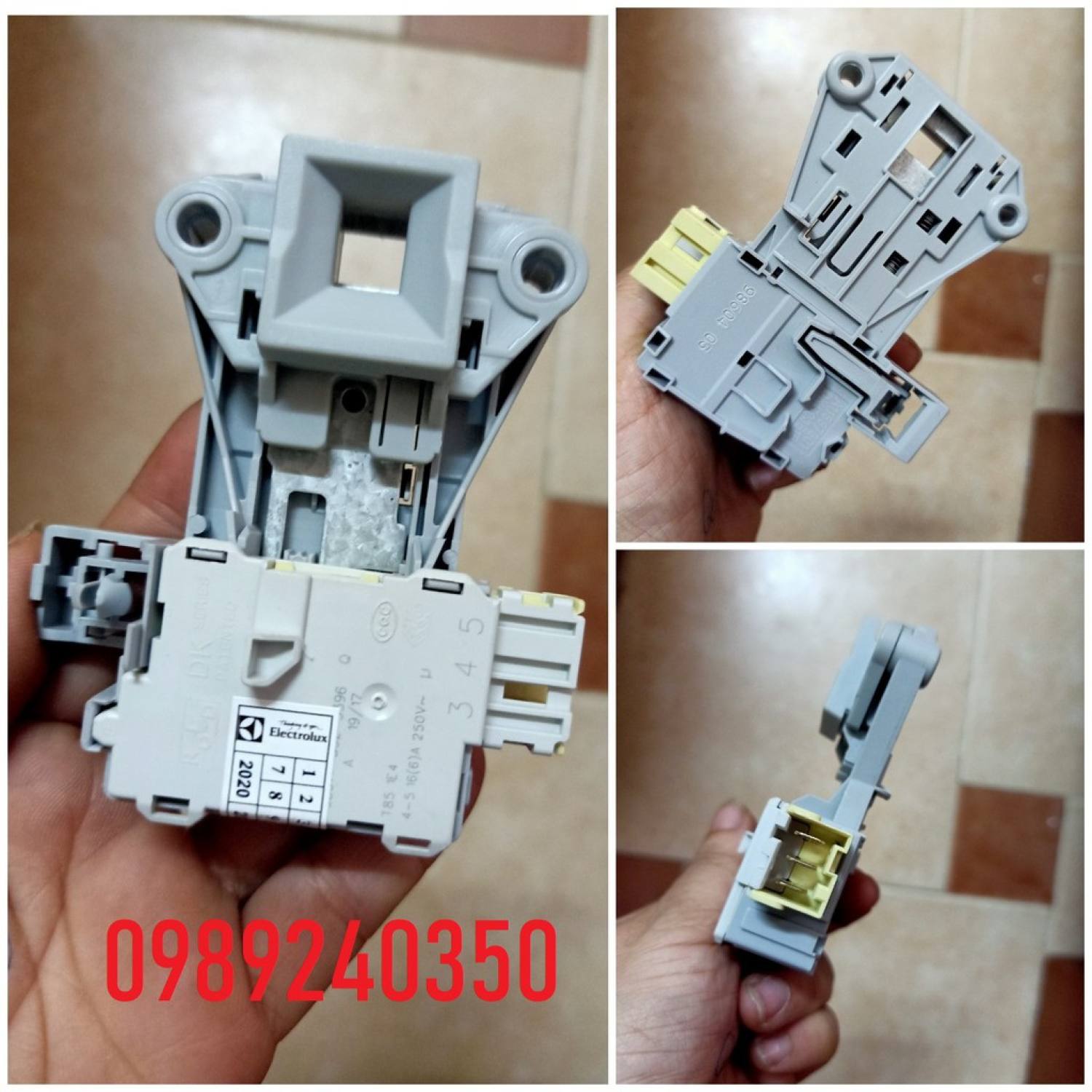 Công tắc khóa cửa máy giặt electrolux 10932, 12942 chính hãng