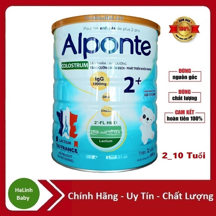 Sữa Alponte Colostrum 0+,1+,2+ 800g (Date 2026)