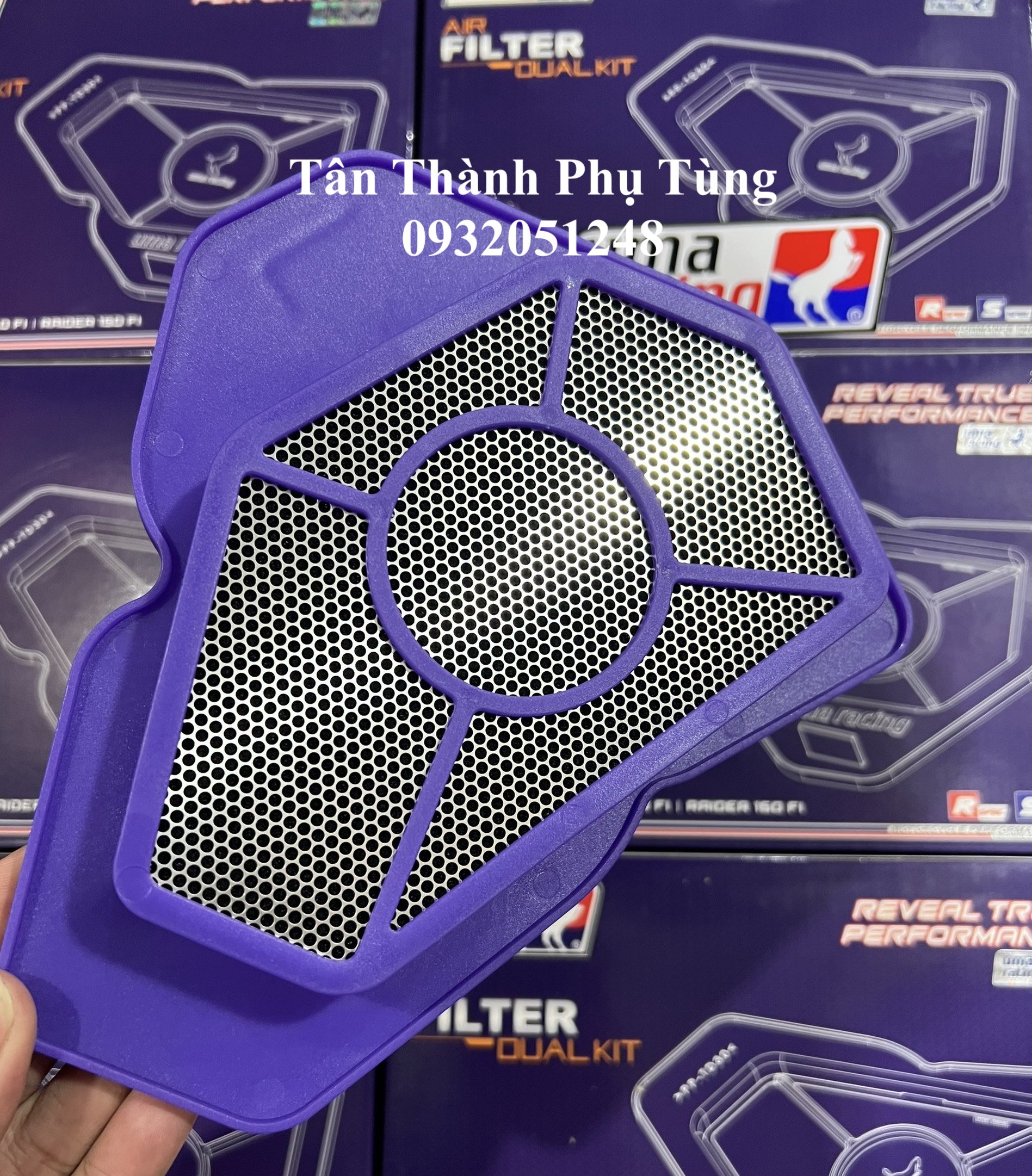 Lọc gió Uma chính hãng Raider Fi, Satria