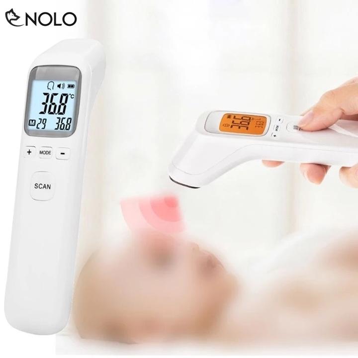 Dụng Cụ Máy Nhiệt Kế Hồng Ngoại Đo Nhiệt Độ Cơ Thể, Môi Trường Sống, Nước Infrared Model T1803 Màn Hình Số LCD Khoảng Cách Đo 5cm