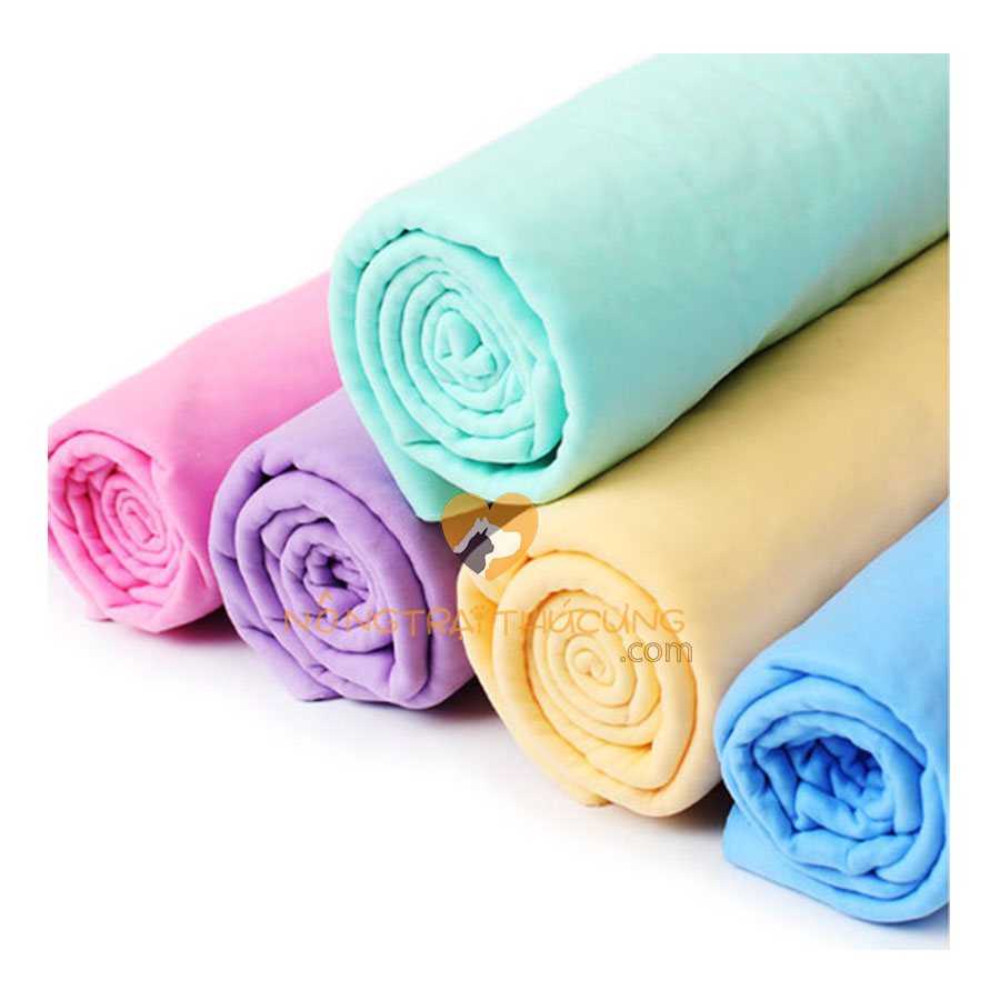 Khăn Tắm Cho Thú Cưng Siêu Thấm Hút  (Không kèm hộp) – Size lớn 66x43cm - [Nông Trại Thú Cưng]