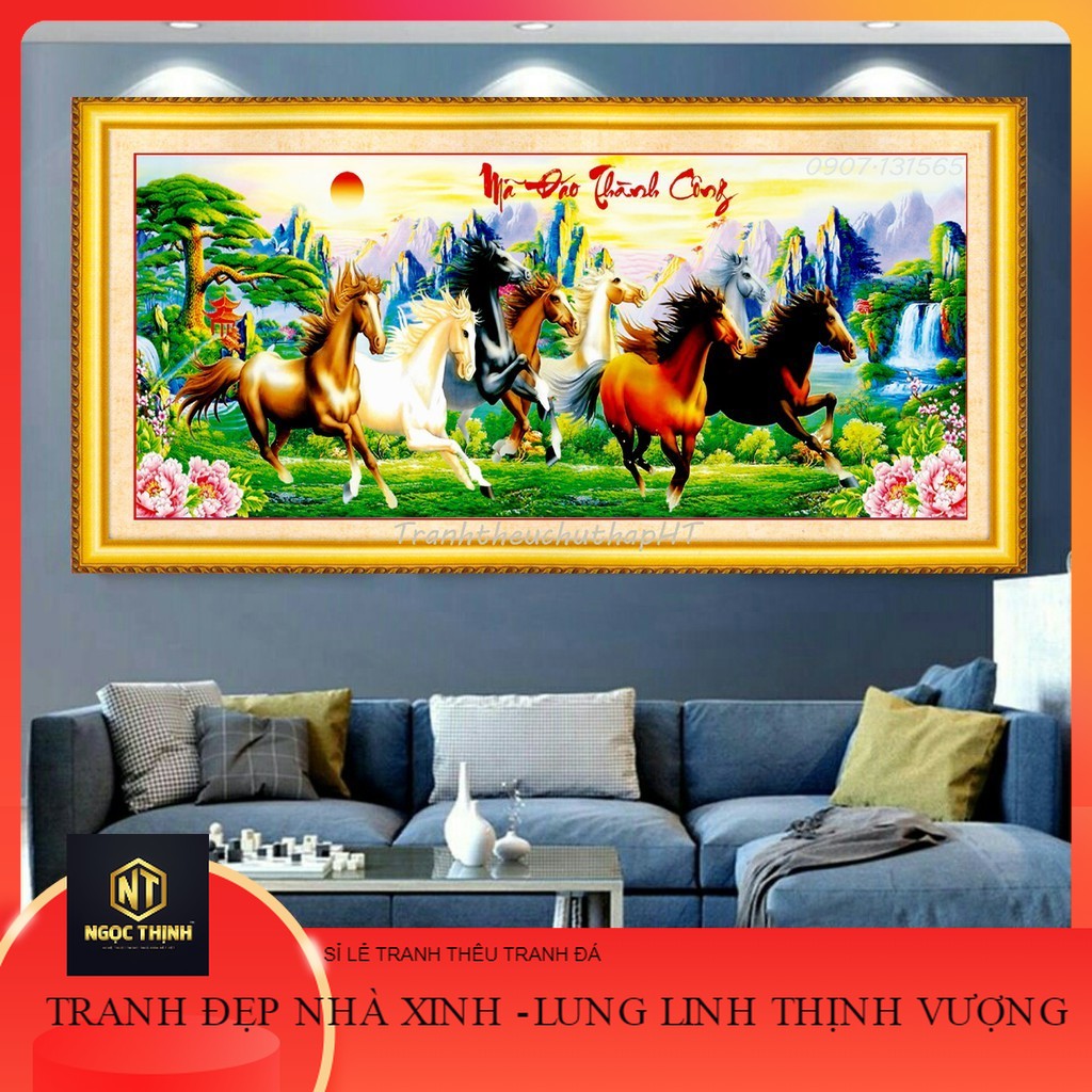 Tranh đính đá Mã đáo thành công VS007 - tự đính