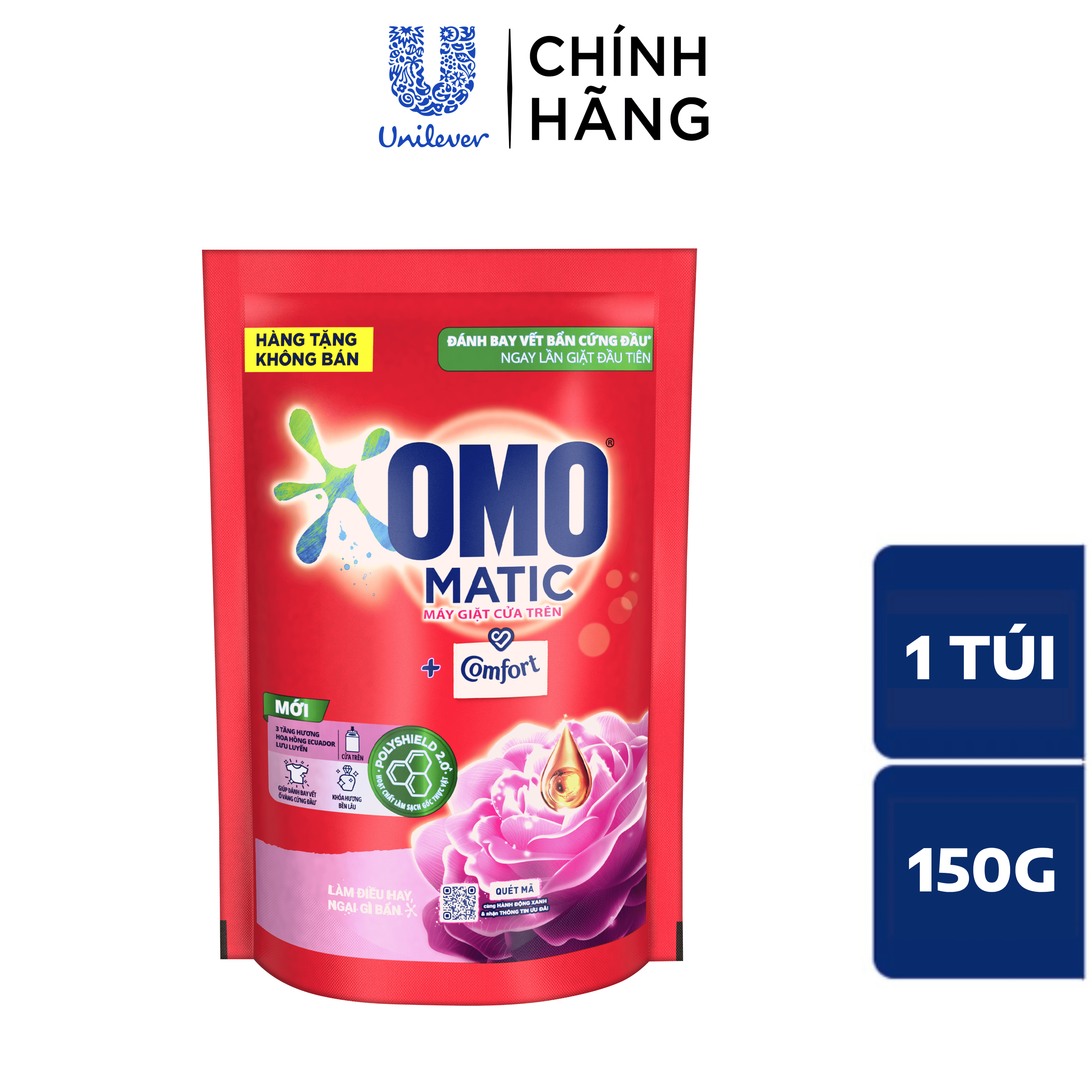 Nước giặt omo matic 150g