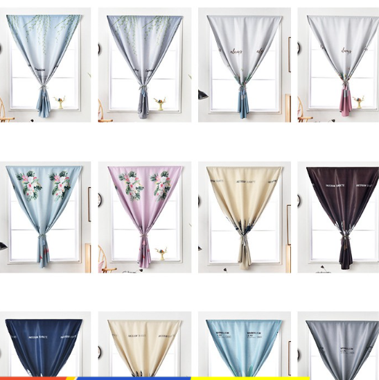 Rèm dán cửa không cần thanh treo size 1m x 2m