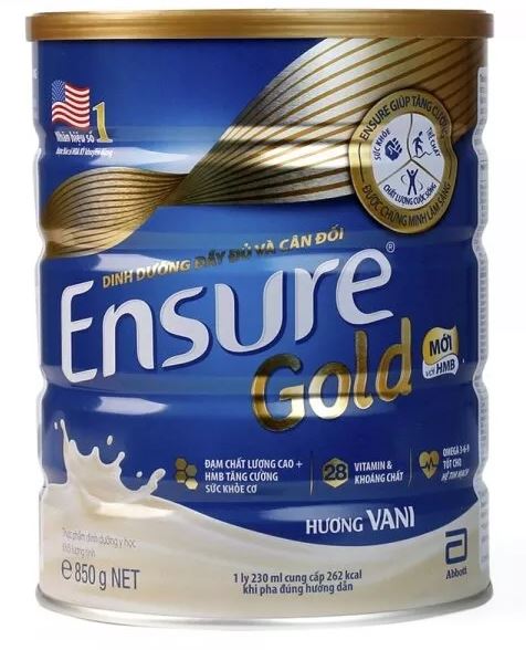 Sữa ensure gold hương vani 850g HSD T6 2024