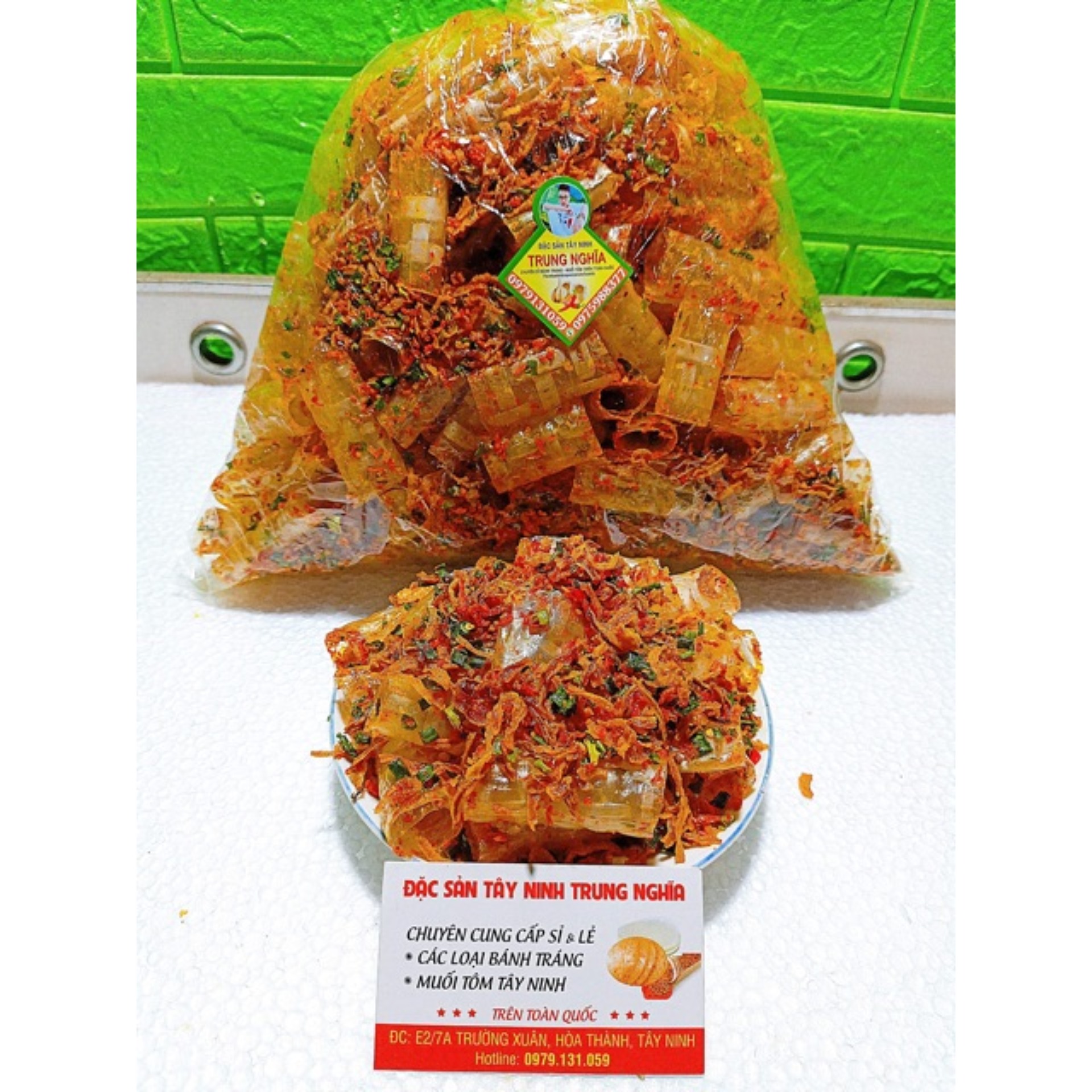 [10kg] Bánh Tráng ống trộn Satê. TRUNG NGHĨA