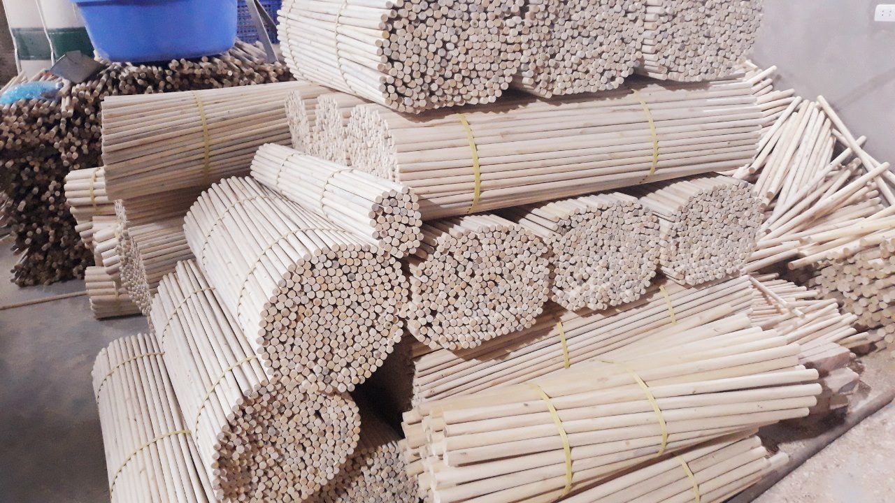 Thanh Gỗ Tròn Dài 1m Gỗ Bồ Đề ( Các Kích Cỡ)