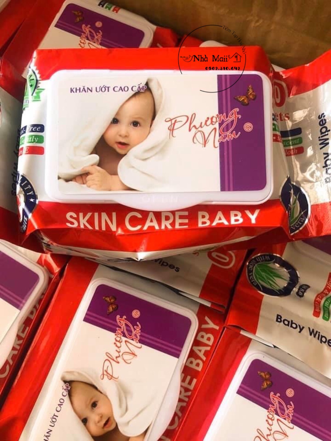 Combo 5 Khăn Ướt Cao Cấp Phương Nam 80 tờ
