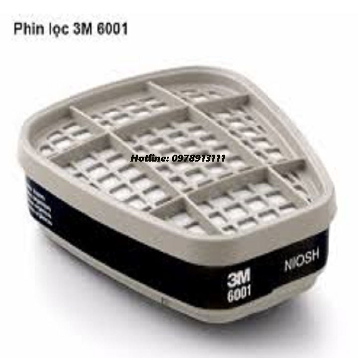 Combo 2 Phin lọc phòng độc 3M6001 , lọc độc , hóa chất , khói bụi