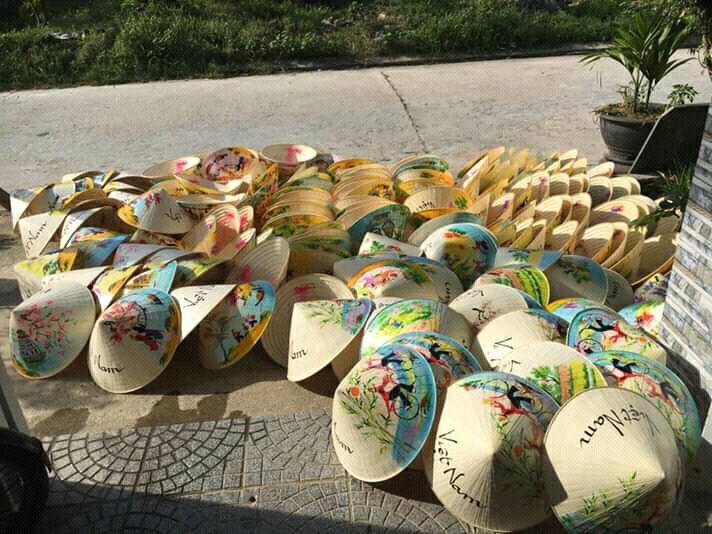 Nón lá vẽ trẻ em 30cm (0978945425)