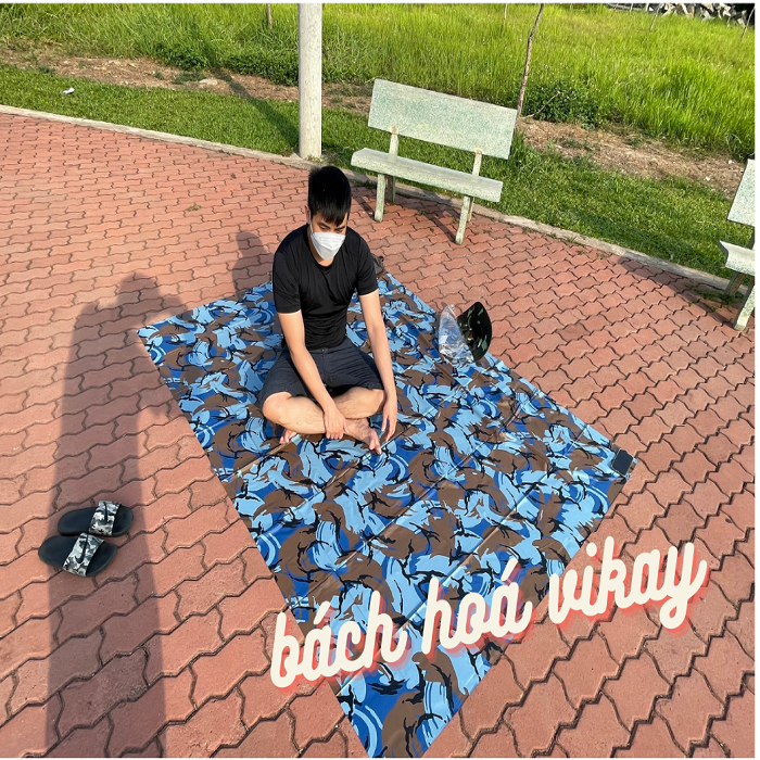 Tấm bạt trải nilon in loang đa năng 2m2*1m6