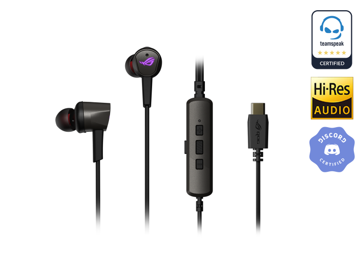 Gaming headphones Asus ROG Cetra II core in-ear-authentic