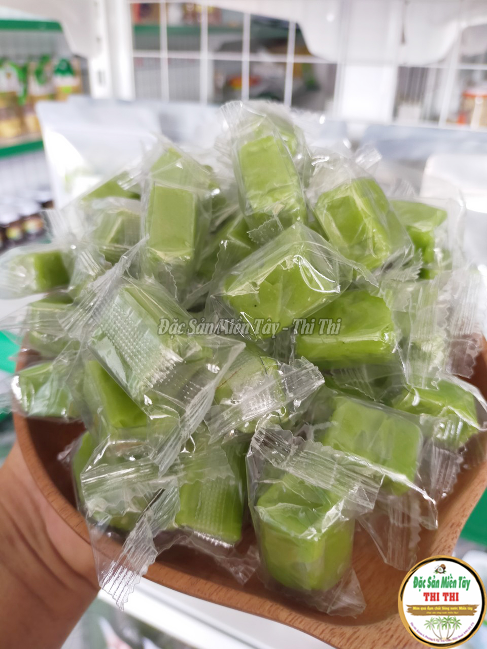 200gr Kẹo dừa Sáp Vị Lá Dứa