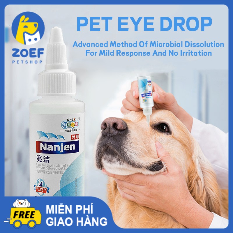 MAddie Thuốc nhỏ mắt cho thú cưng 60ml thuốc nhỏ mắt cho chó để loại bỏ