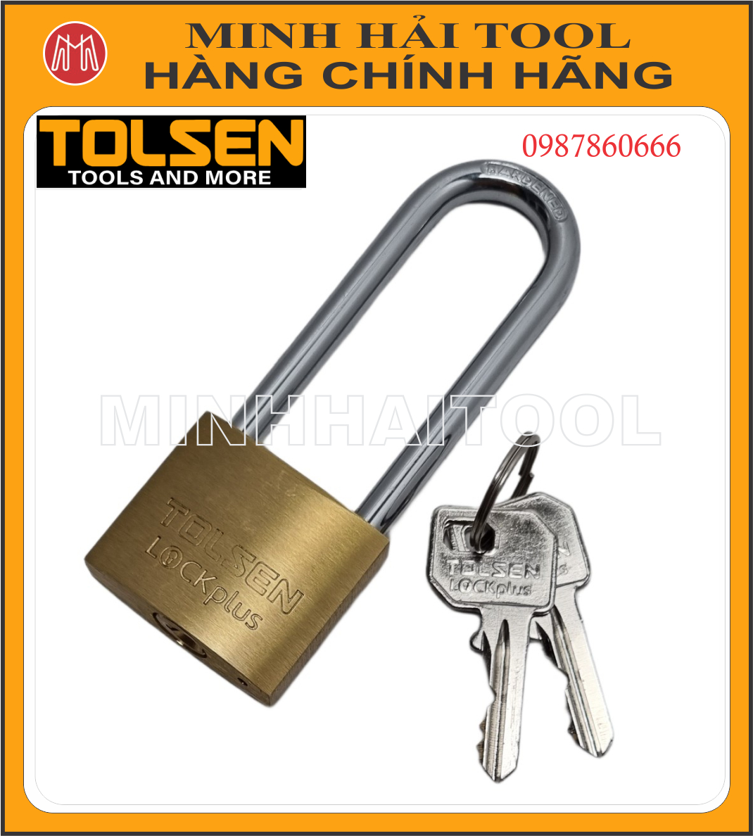 Ổ khóa đồng cùm dài 40mm tolsen 55109