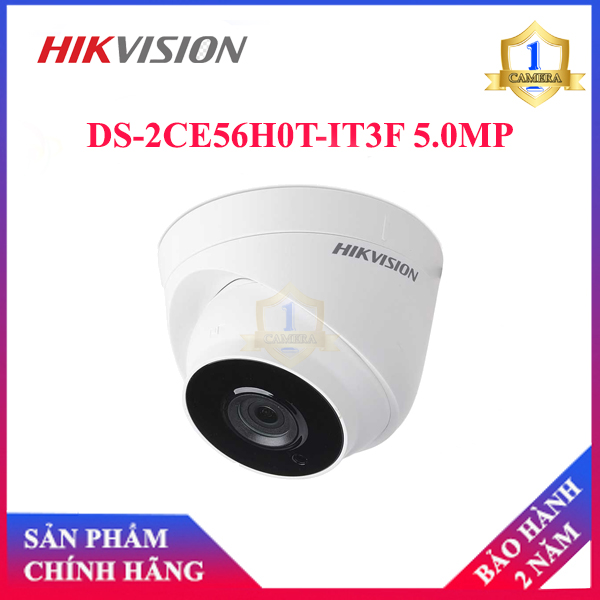 [HCM]Camera HD-TVI HIKVISION DS-2CE56H0T-IT3F 5.0MP