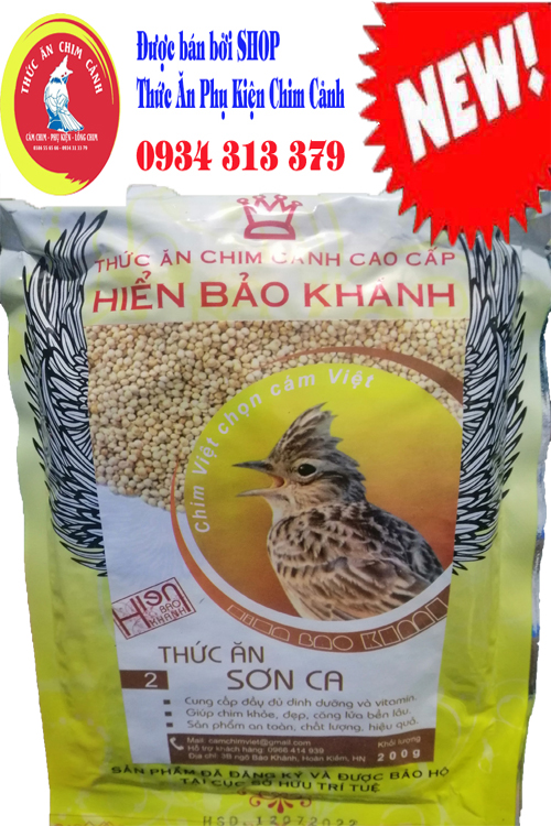 [HCM] COMBO 2 GÓI CÁM CHIM SƠN CA ( CHIM CHIỆN CHIỆN ) HIỂN BẢO KHÁNH SỐ 2 ( Căng Lửa) _ 200g