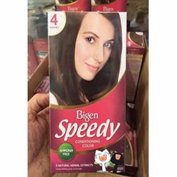 [HCM]Nhuộm tóc thảo dược Bigen số 4 Chestnut Nâu Hạt Dẻ