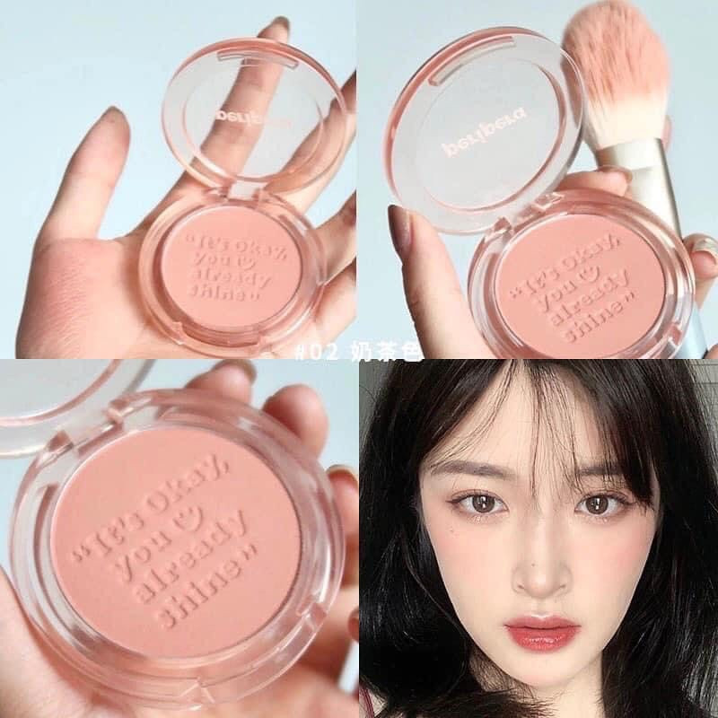 Phấn Má Hồng Peripera Pure Blushed Sunshine Cheek Đủ Màu [Calm Pink - Milktea Coral - Rosy Brown - Enjoy Coral]